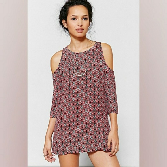 UO Staring at Stars boho cold shoulder tunic dress - Picture 2 of 8